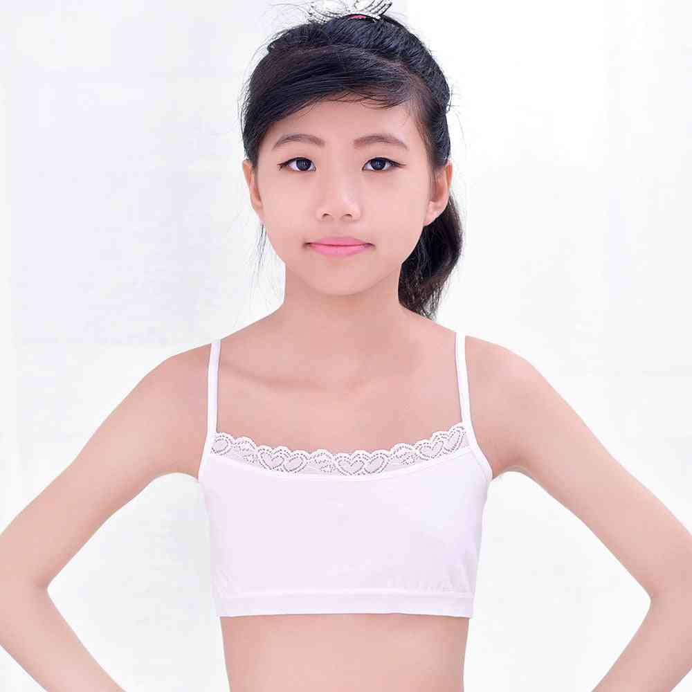 Dětská dívčí podprsenka pro péči o prsa, bavlněné dospívající spodní prádlo  pro 6 až 12 let
