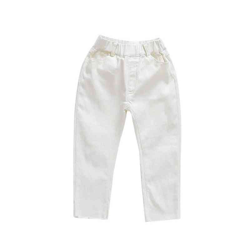 Midje midje casual hvit jeans jeans for barn