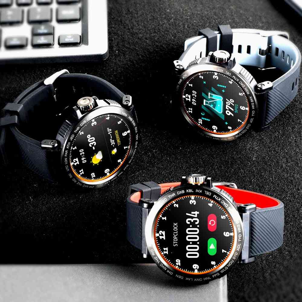 Relógio de toque com tela do relógio inteligente à prova d'água esporte ip68, monitor de fitness smartwatch para ios android