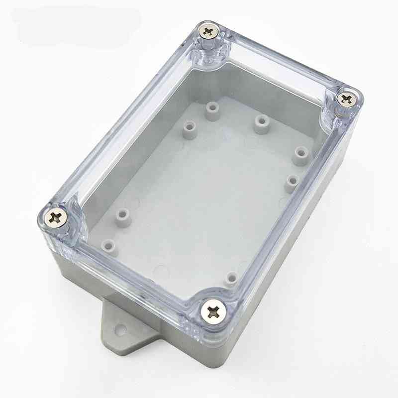 100mm x 68mm x 40mm прозрачен капак, запечатан, телена кутия ip65, водоустойчива, електрическа кутия за свързване с фиксирани отвори за монтиране