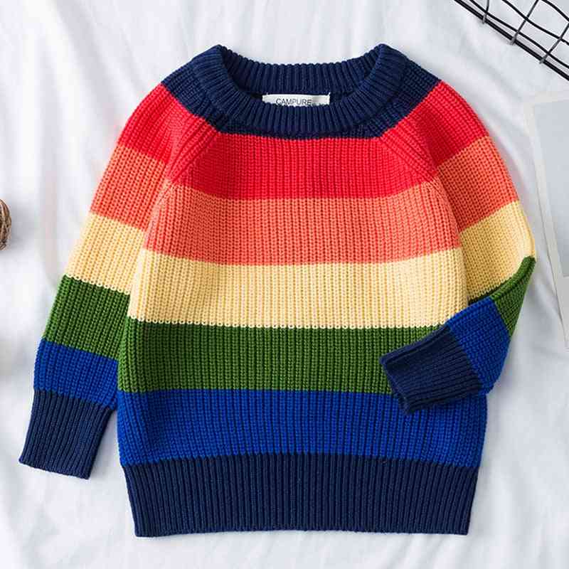 Baby & Stripe Knitted Tops / Sweater