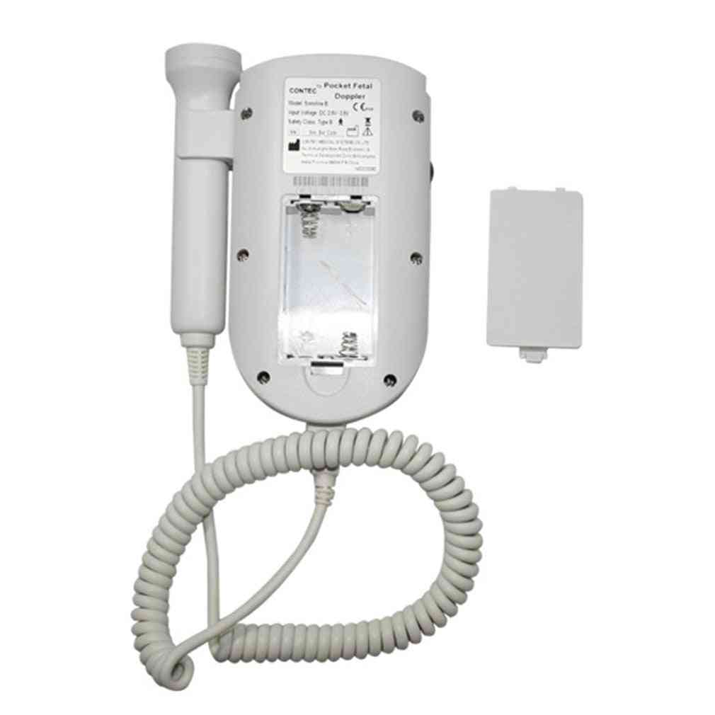 Lcd Display Baby Ultrasonic Detector- Fetal Doppler Prenatal Heart Rate Heartbeat Monitor