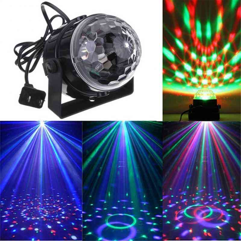 3w Dj Strobe Led Disco Ball -sound Activated Laser Projector With Remote Control