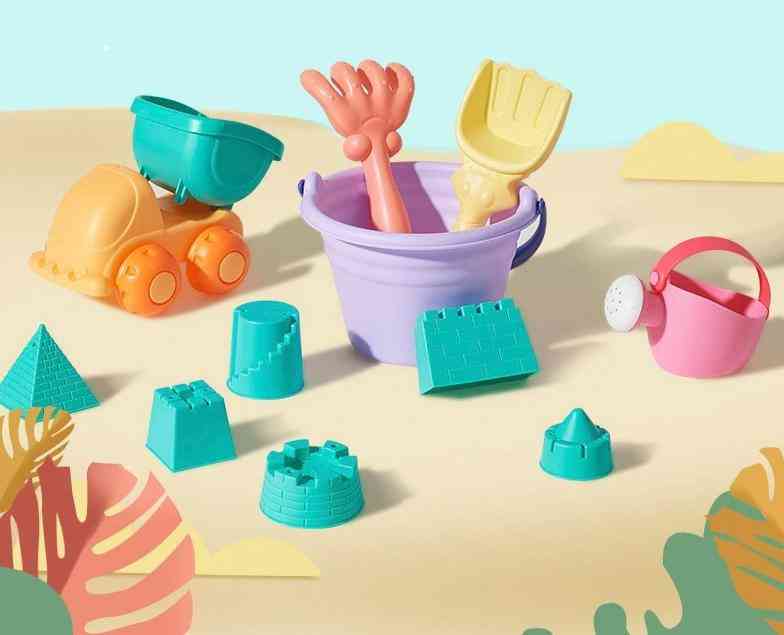 Soft Silicone Beach Toy For -bucket Tool Rack