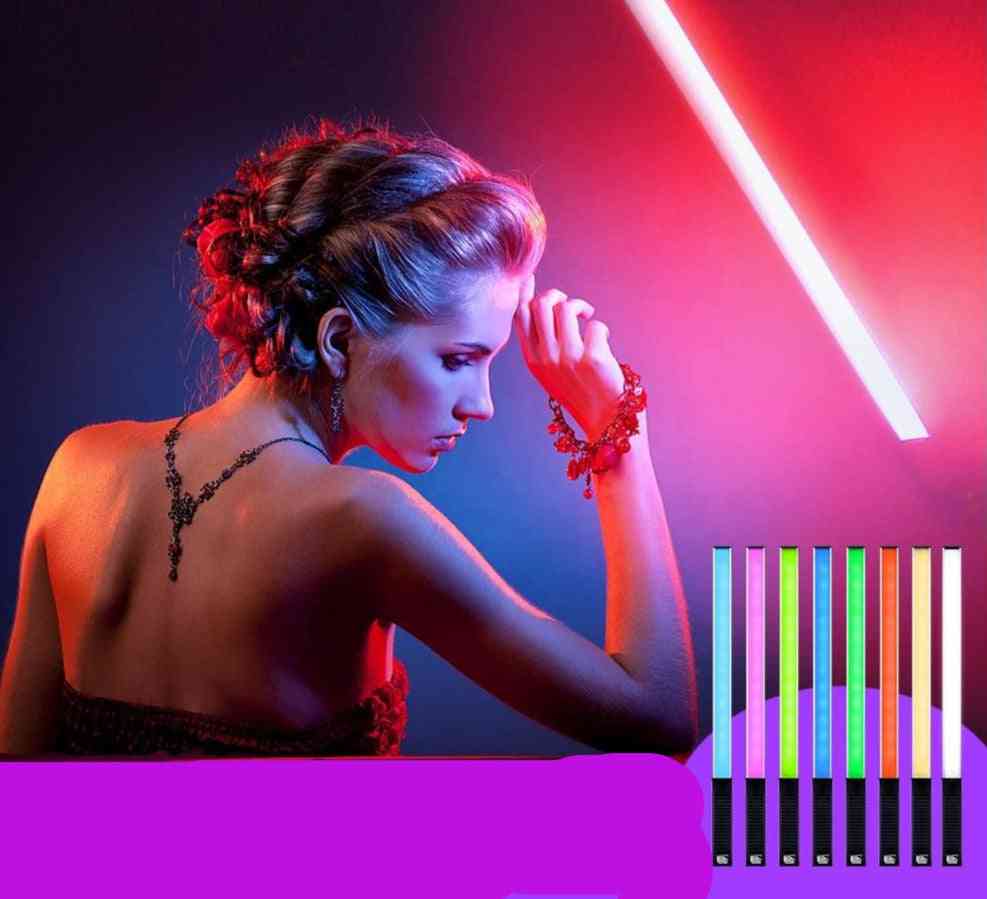 10w rgbw LED-Handfotografielicht für Studio mit 12 Helligkeitsstufen und 8 Farben -