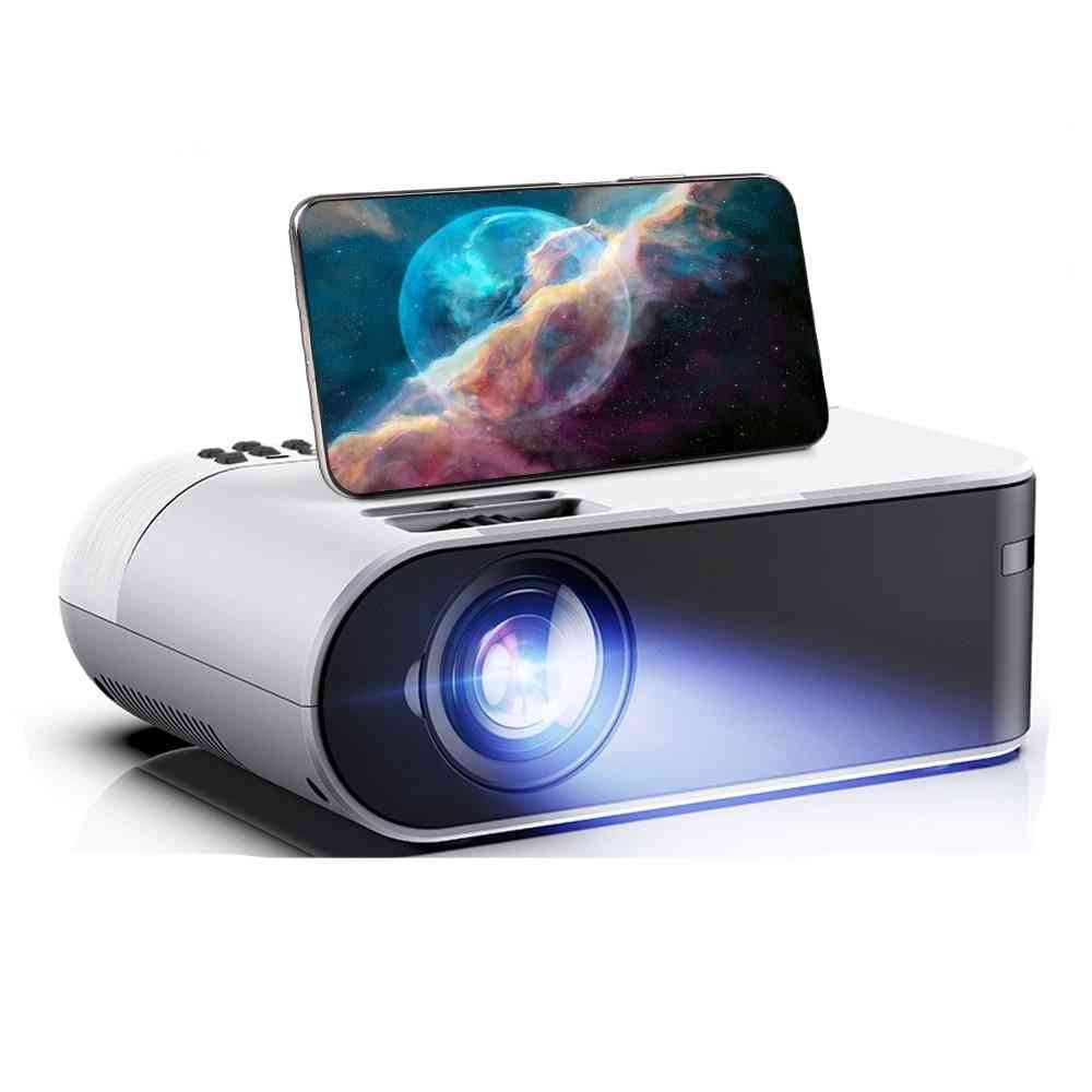 Mini projektor přenosný wifi android chytrý telefon 3d beamer