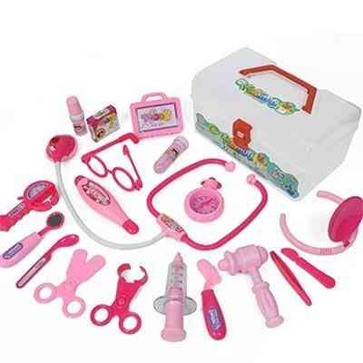 Los niños fingen jugar doctor enfermera juego de juguetes - maletín portátil kit médico