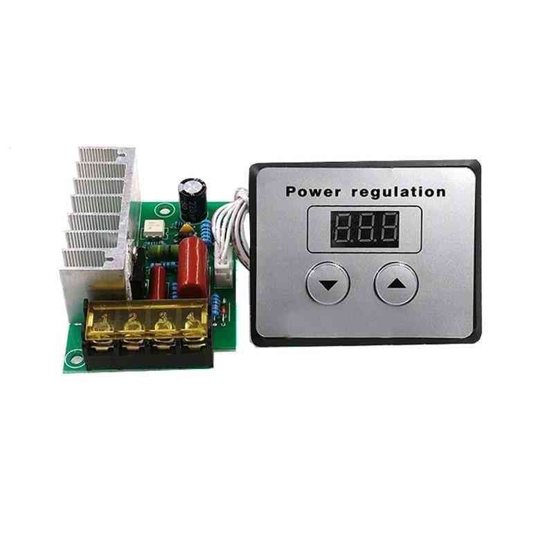 Regulátor napětí 4000 W / 220 V AC SCR, elektrický stmívač, regulátor teploty motoru + digitální měřiče pro motory ohřívače vody