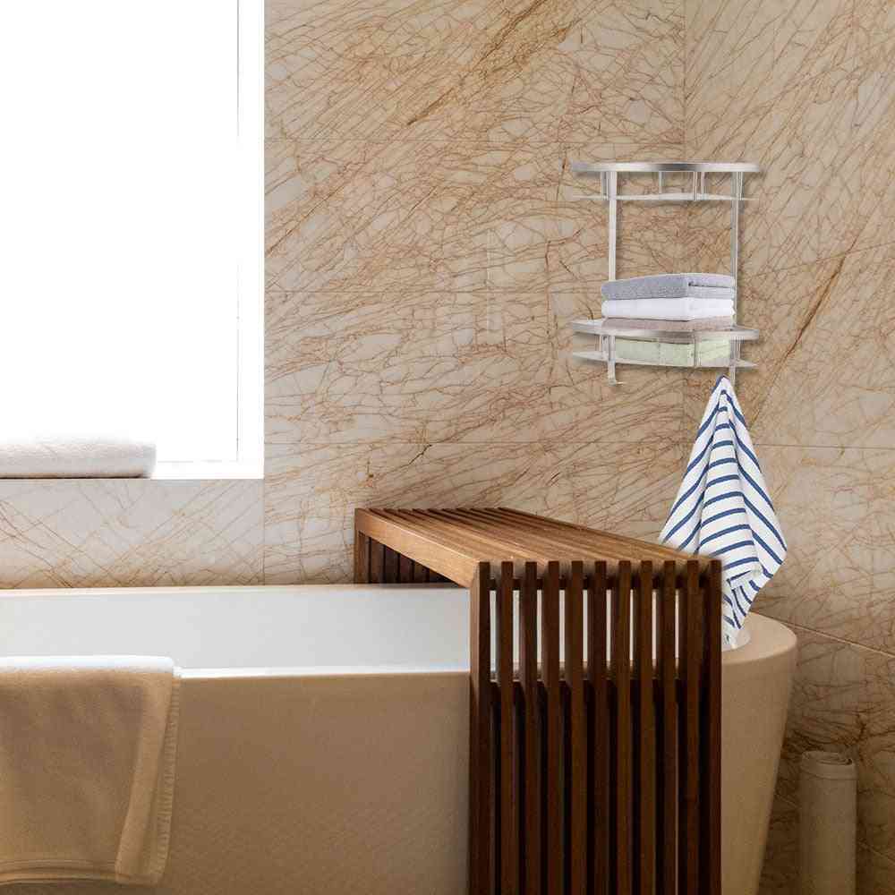 3vrstvý stojan na ručníky do koupelny, hliníkový nástěnný hardware