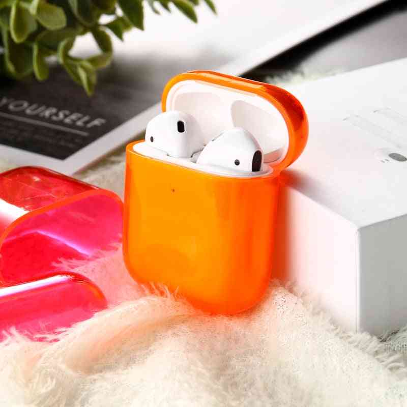 For Airpods, Case Candy Color Transparent Cover