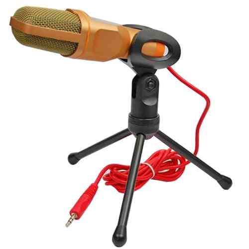 Professional Studio Microphone With Tripod  For Pc