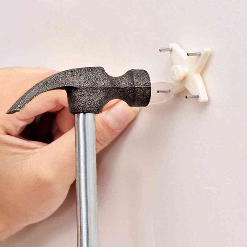 Naadloze naald nagel woonkamer muur onzichtbare verbergen gordijnen enkele haak voor sleutel keuken badkamer - 1