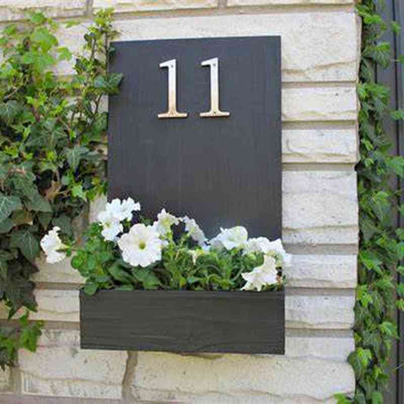 10cm grand numéro de maison moderne - numéros de boîte aux lettres d'adresse à domicile de porte pour numéro de maison, signe extérieur de porte numérique 4 pouces 0-9