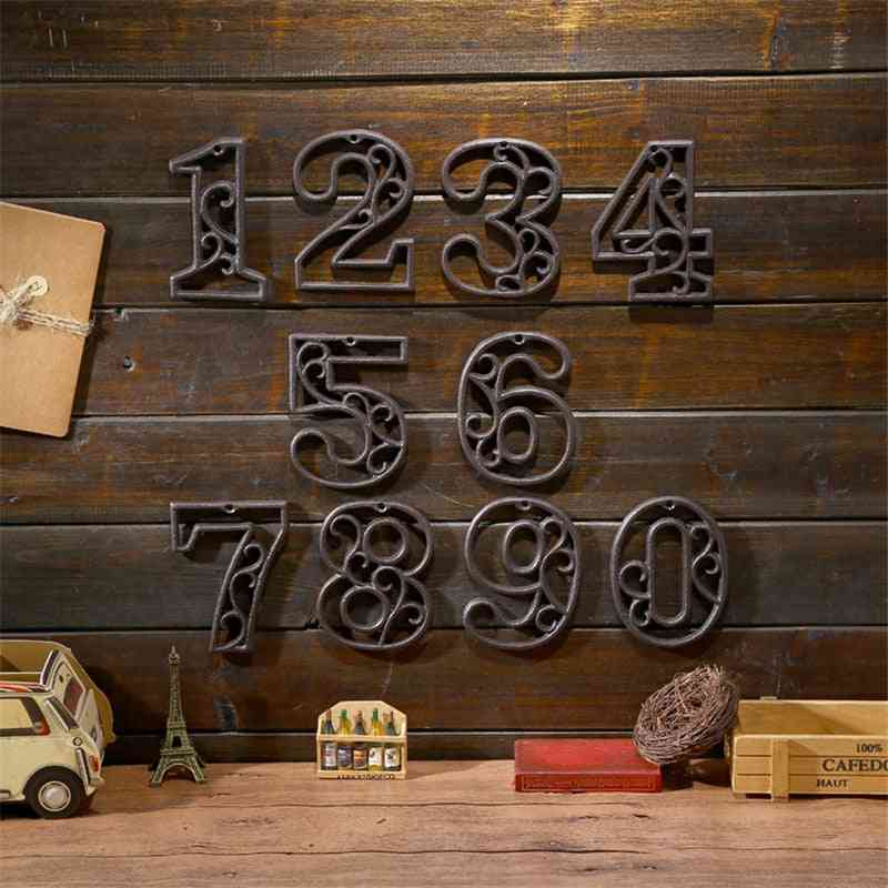High End Cast Iron, Digital Wall Decoration Number Plate