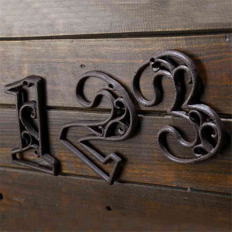 High End Cast Iron, Digital Wall Decoration Number Plate