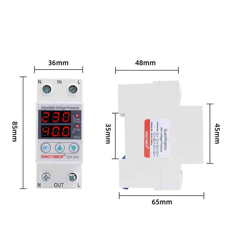 Voltage Relay Control Protector Devices Din Rail