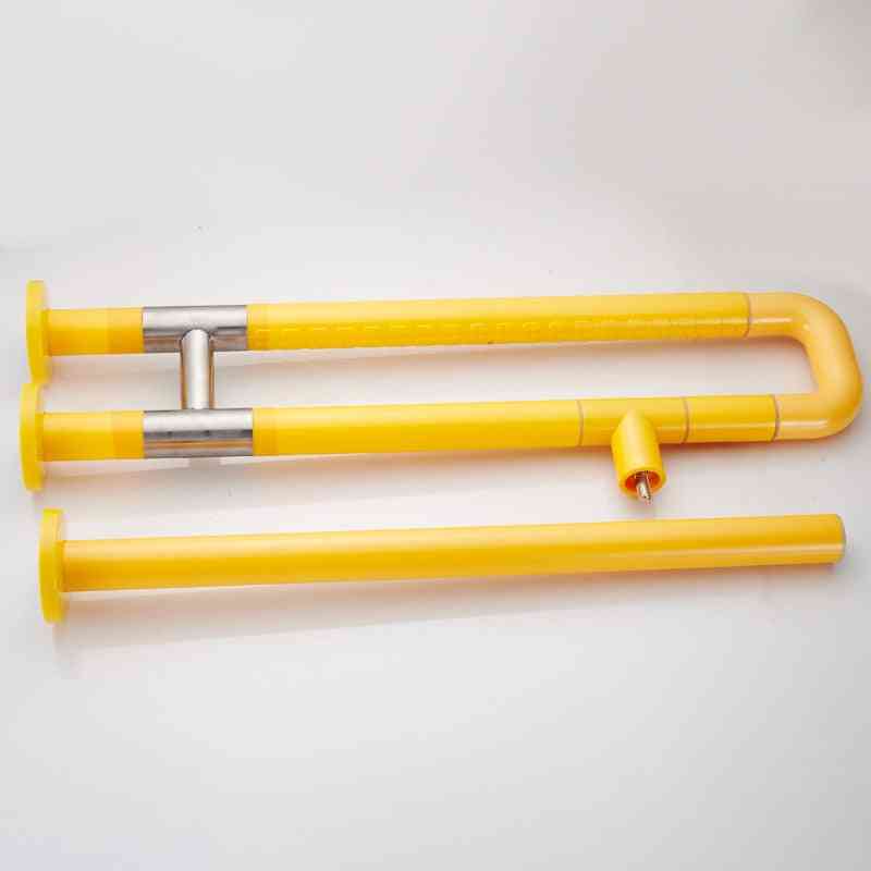 Pasamanos de inodoro soporte de acero inoxidable, pasamanos de seguridad barras de apoyo para personas mayores - a-amarillo (5503)