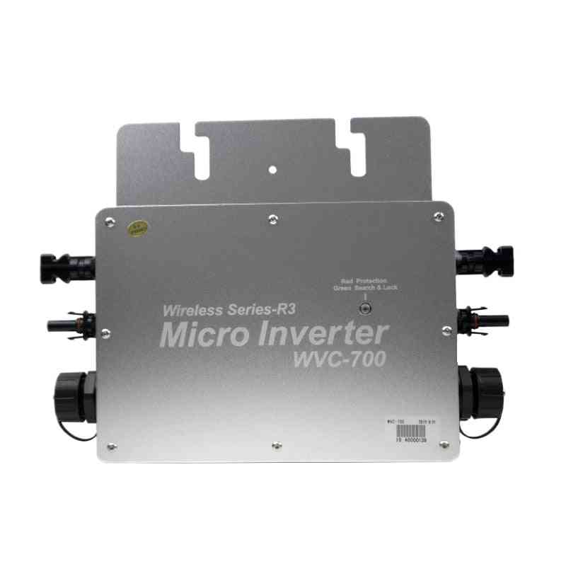Micro-onduleur 700W, convertisseur de micro-ondes 24V 36V onduleur de réseau solaire 110V 220V AC pour la maison - 22-50VDC / 120VAC (80-160V)