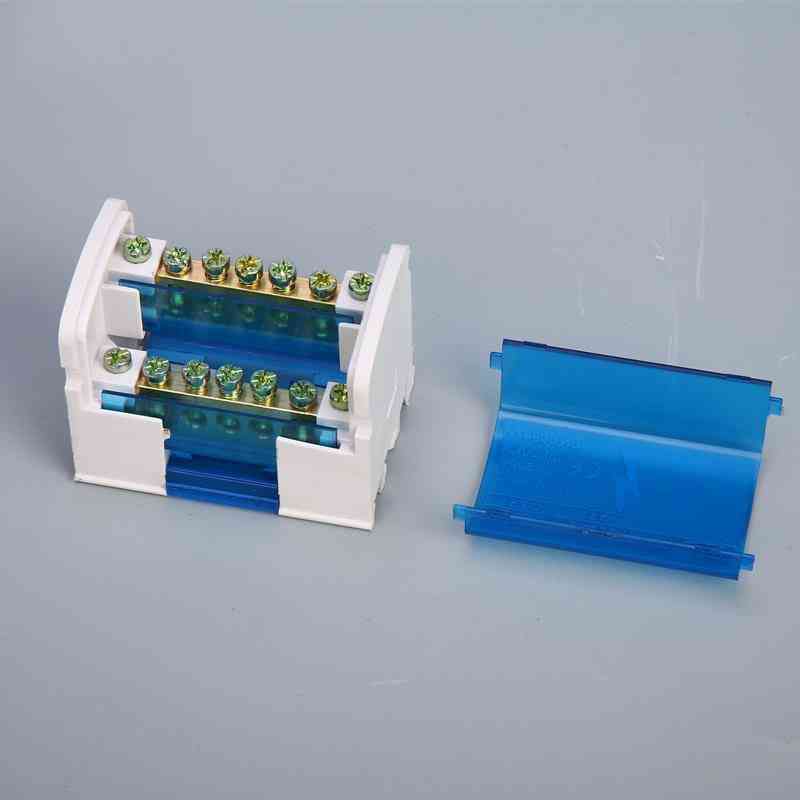 Caja de distribución del bloque de terminales del carril din, caja de conexiones impermeable plástica