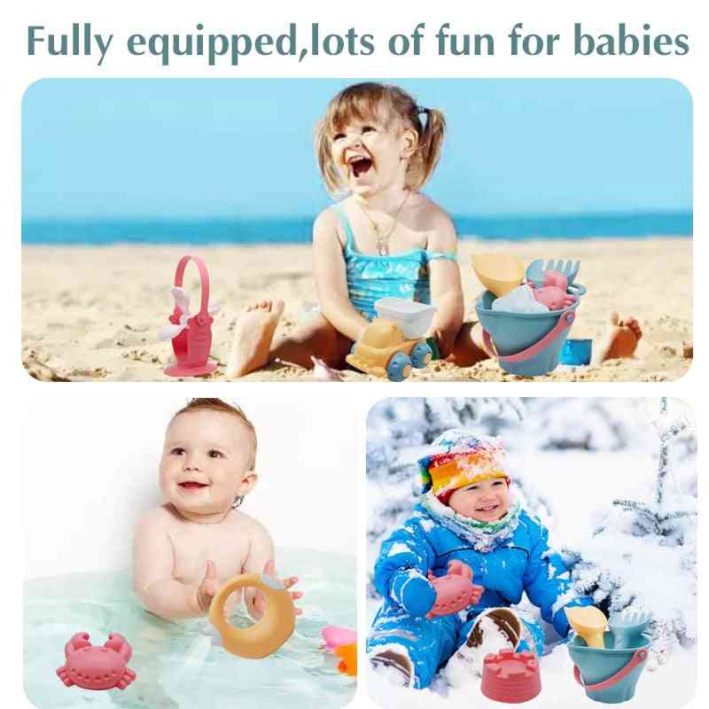 Children Sandbox Set Kit, Summer Play Water Game Cart Toy