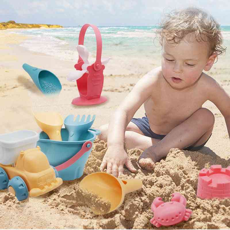 Children Sandbox Set Kit, Summer Play Water Game Cart Toy