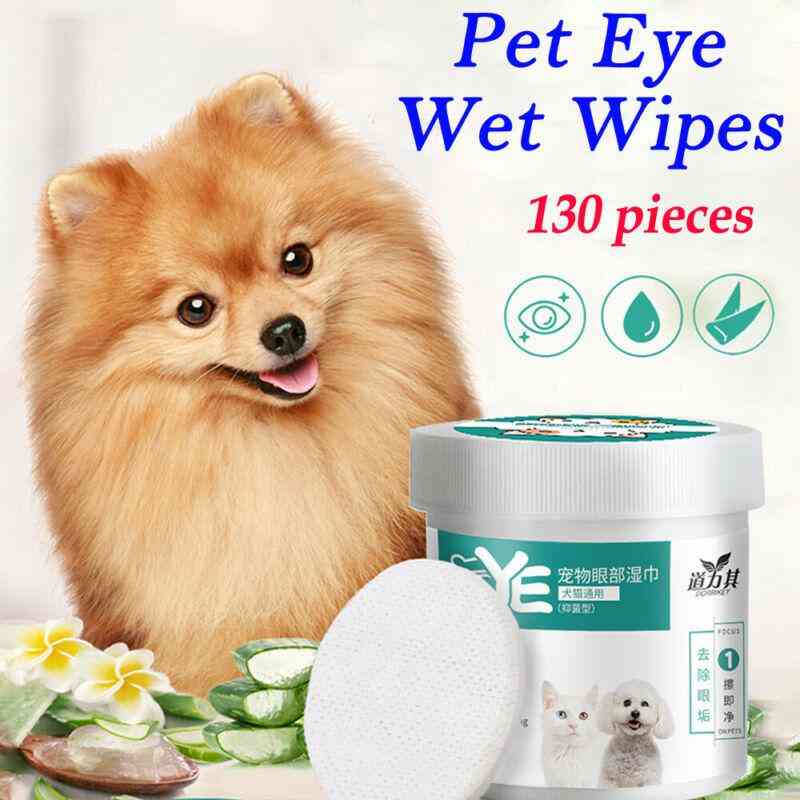 Pet Dogs/cats Eyes Cleaning Wet Wipes- Tear Stain Remover Paper Tissue