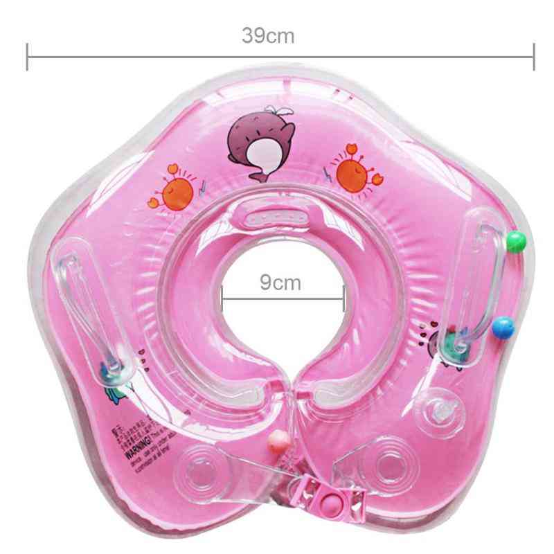 предпазен плувен пръстен за врата за новородено, надуваеми възглавници, плаващ басейн