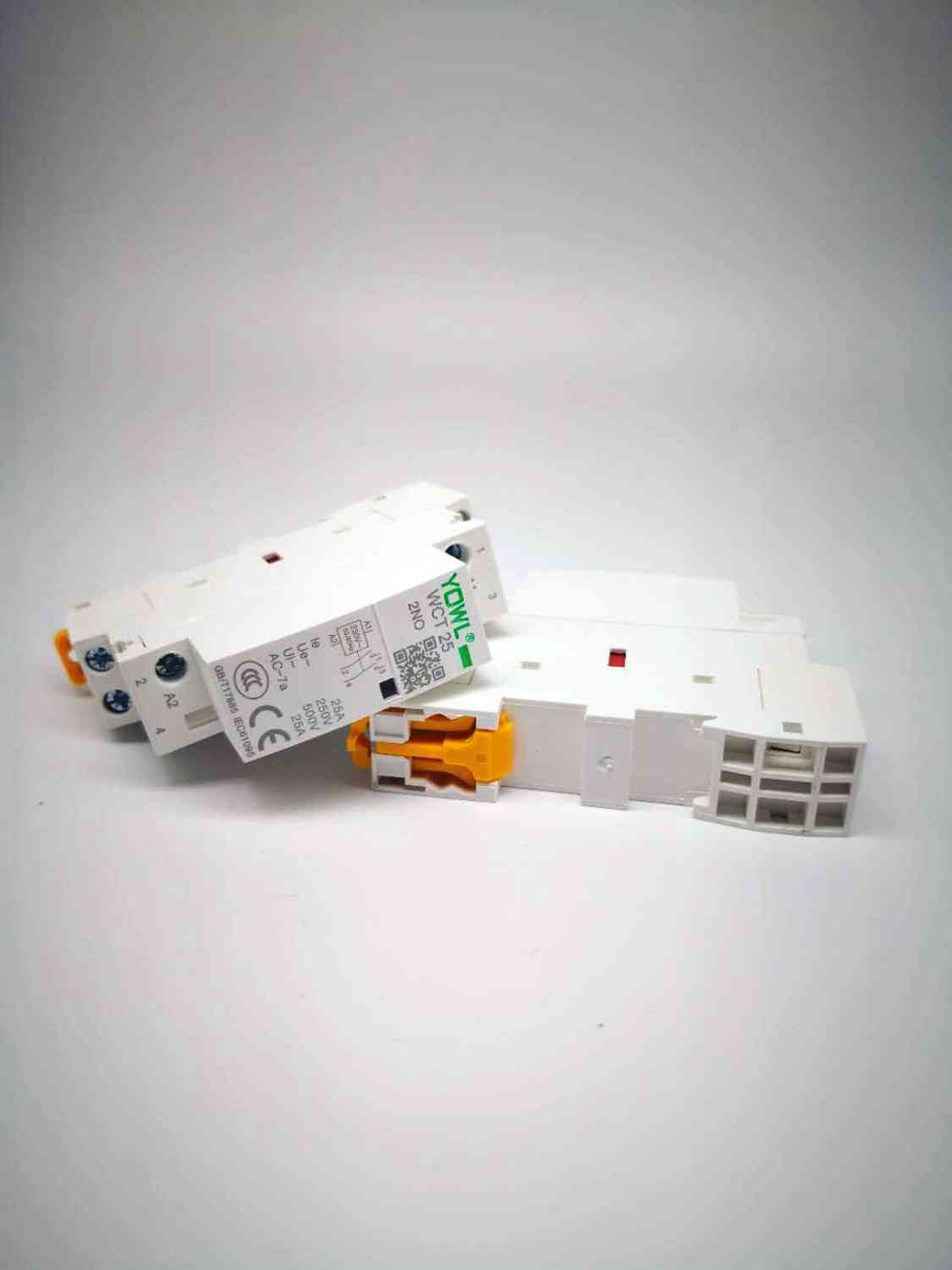 Contacteur rail DIN contacteur modulaire ca 2no 1no1nc 2nc module de contact domestique ct - 25a 2no