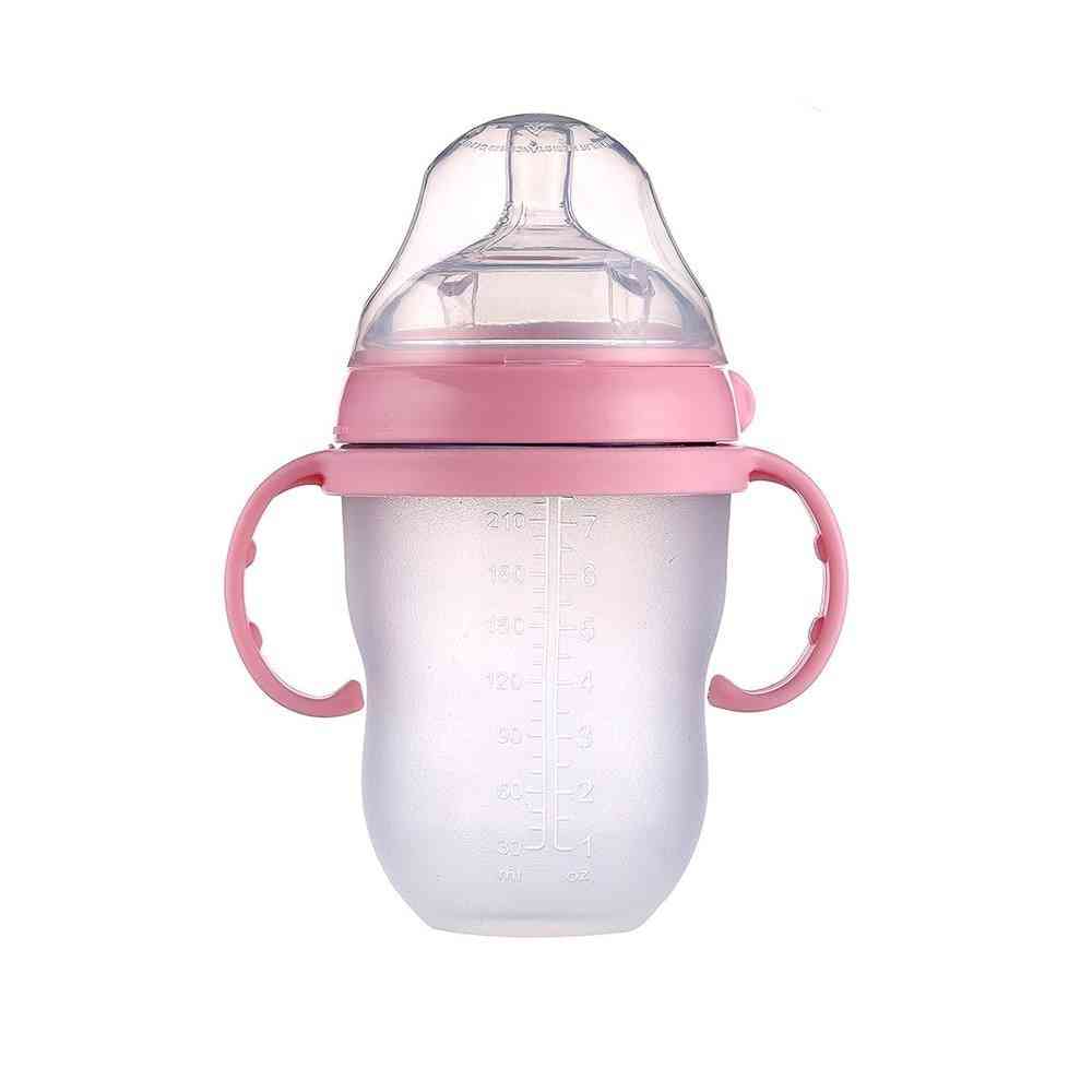 Baby Bottle, Breastmilk Wide Neck, Soft Silicone Feeding Container