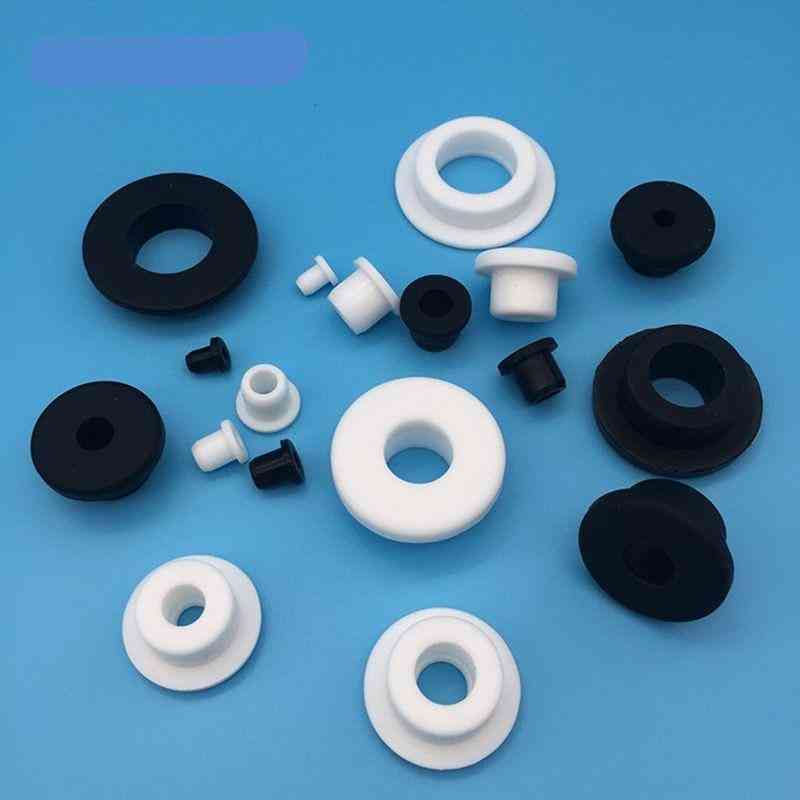 Silicone Rubber Wire Grommet, Round Hollow Plugs With Hole Silicon, End Caps, O-rings Gasket