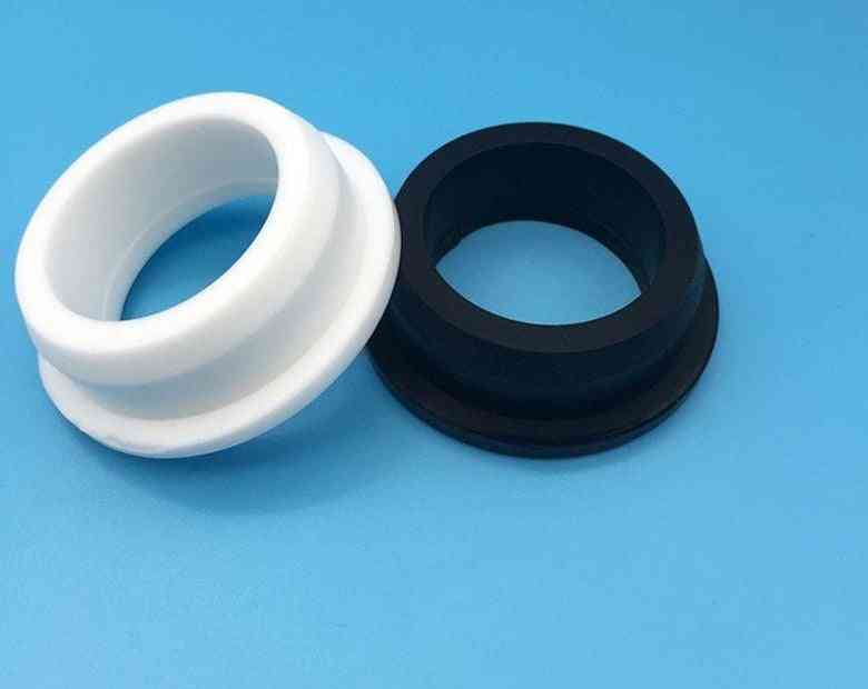 Silikon-Gummidrahttülle, runde Hohlstopfen mit Lochsilikon, Endkappen, Gummi-O-Ring-Dichtung - 5 mm (0,2 Zoll) / Weiß