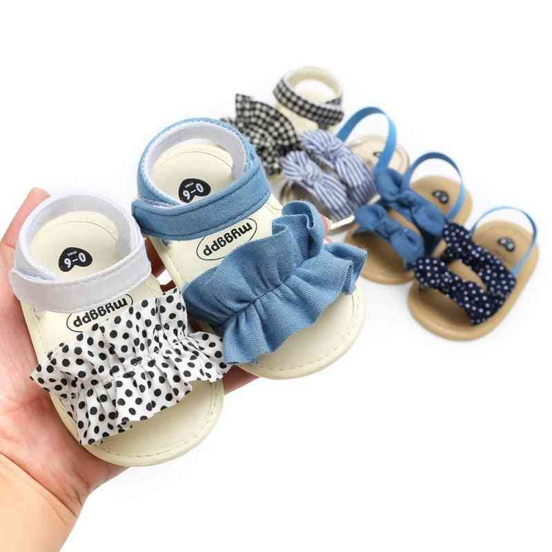 Dětské sandály pro boty pro novorozence, s lukem pro princezny