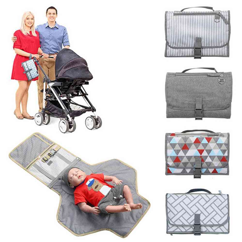 Bolsa para guardar y cambiar pañales para bebés (35 x22cm (plegable) / 90x60cm (desplegable)) - 024