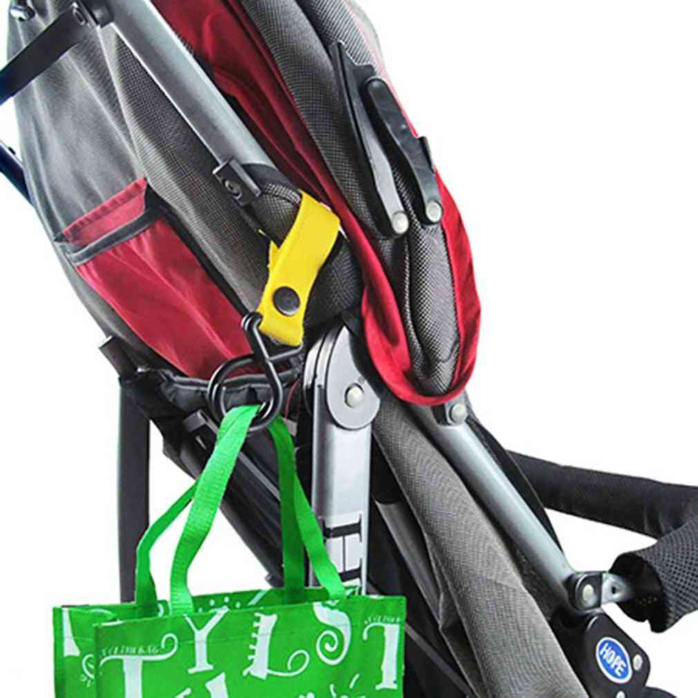 5pcs Multi Purpose Baby Stroller Pram Pushchair Shopping Bag Handbag Hook Clip