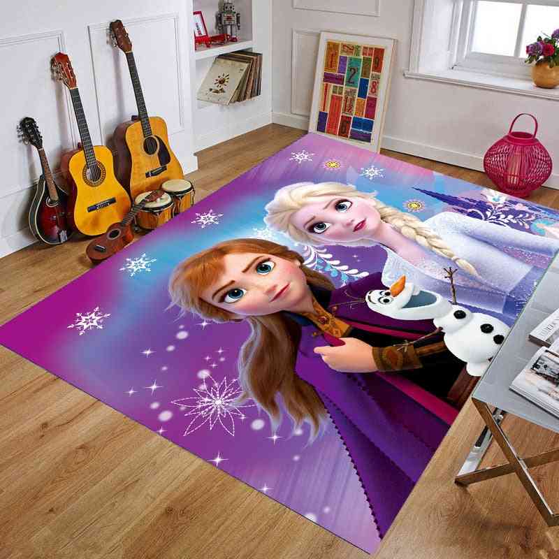 Tapis de porte congelé enfants tapis de jeu dessin animé anna elsa tapis mignon tapis de cuisine tapis de chambre tapis d'escalier décoratifs décor à la maison artisanat