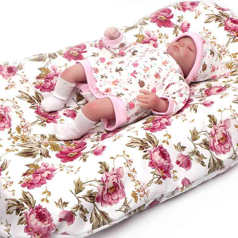 Portable Baby Nest Bed Crib Lounger, Infant Floor Seat