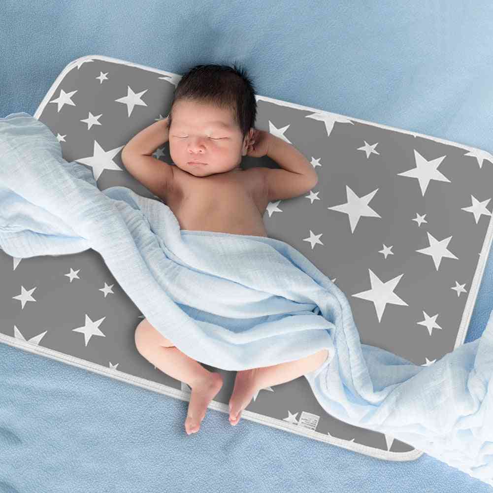 Portable Changing Mat Sheets, Waterproof Newborn Baby Diapers Washable Covers Sports Toy