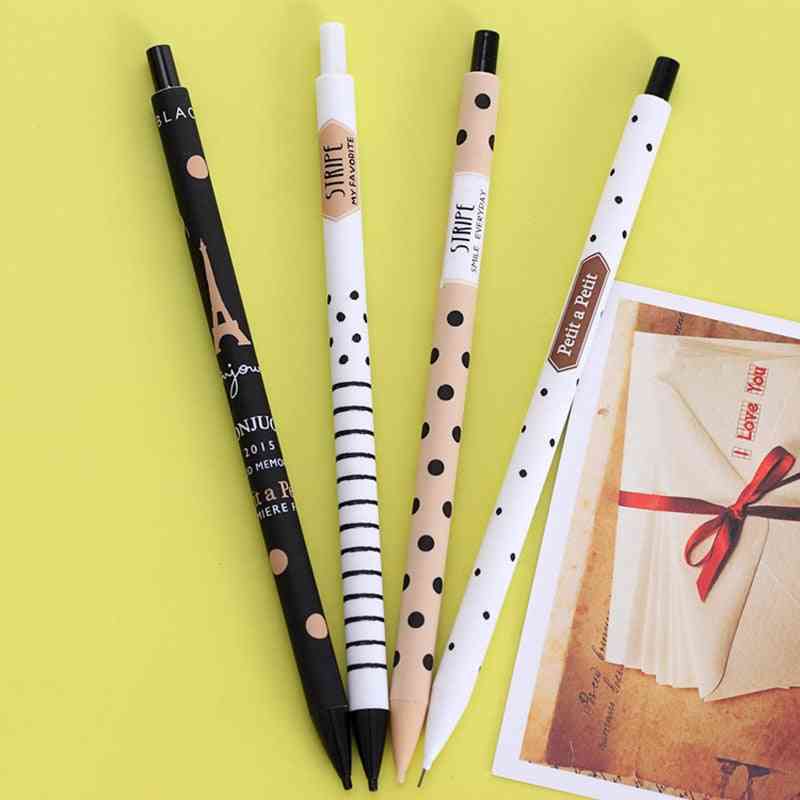 Creative Cute Plastic Mechanical Pencil, Dots Tower Automatic Pen