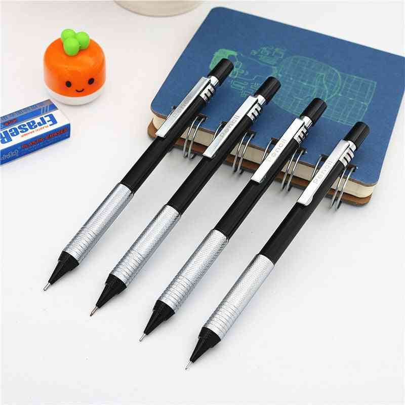 Full Metal Mechanical Pencil, 0.3 To 0.9mm Professional Drawing Design