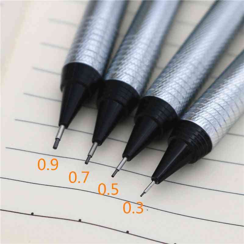 Celokovová mechanická ceruzka, 0,3 až 0,9 mm, profesionálny výkresový dizajn