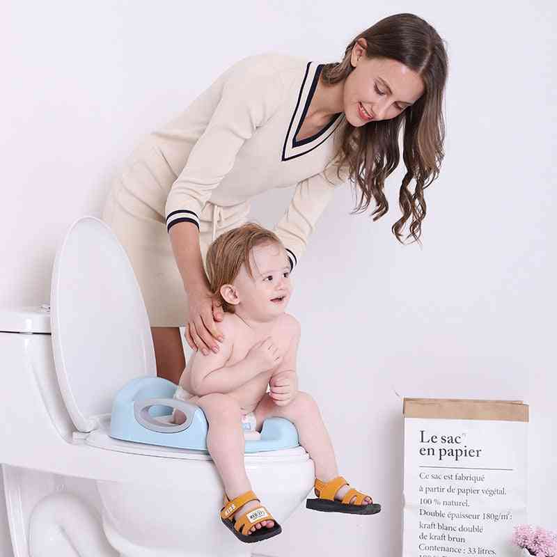Potty Training Seat For / With Handles, Fits Round & Oval Toilets
