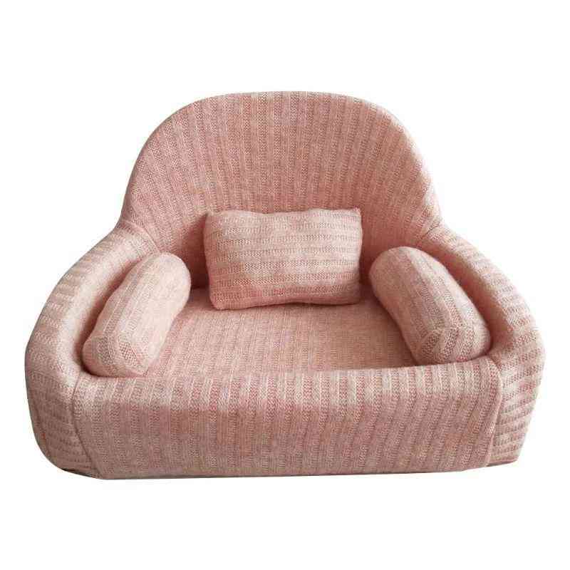 Nyfödda fotografi rekvisita baby poserar soffa kudde set, stol dekoration