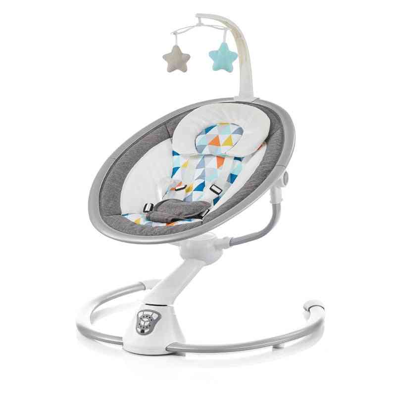 360 Grad drehbarer Babyschaukelstuhl, neugeborenes Artefakt Schlafkomfort Stuhl Schaukelwiege (grau) -