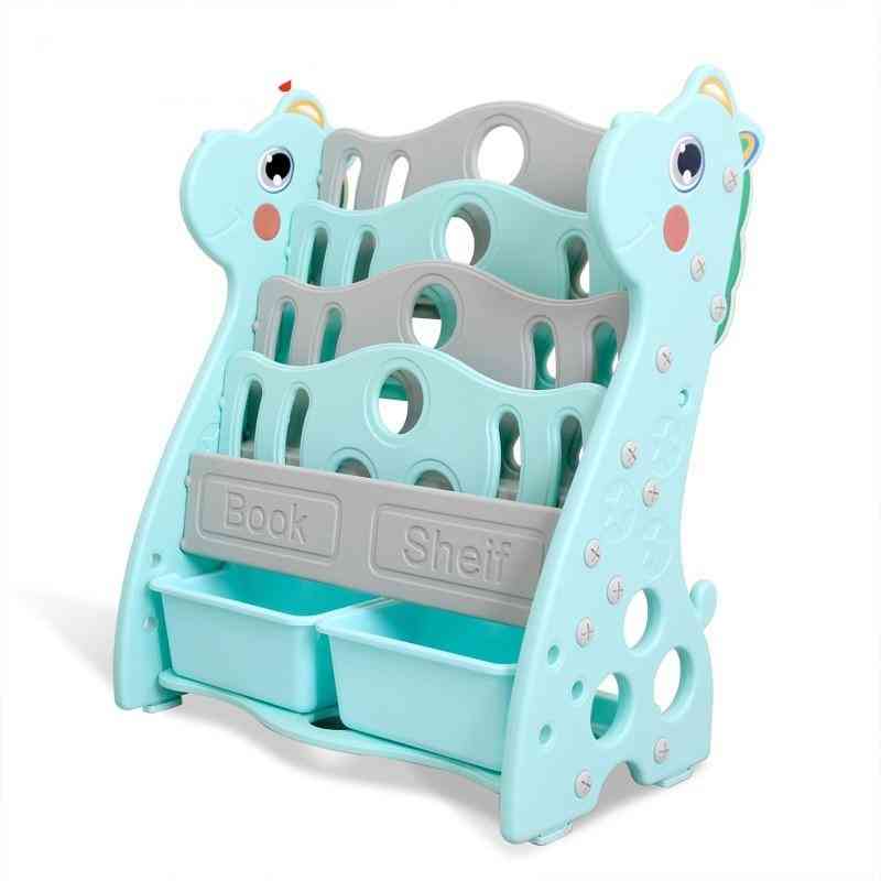 Suelo de estantería para niños / silla giratoria deslizante / caballo mecedora troyano para niños juguetes de jardín de infantes para niños - estantería a