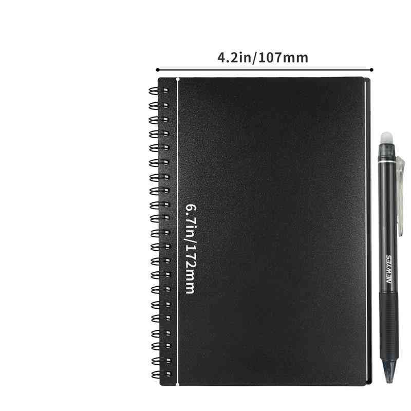A6 Smart Reusable/erasable Notebook Lined With Pen