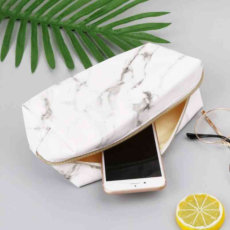 Large Cute Pencil Case-marble Pattern