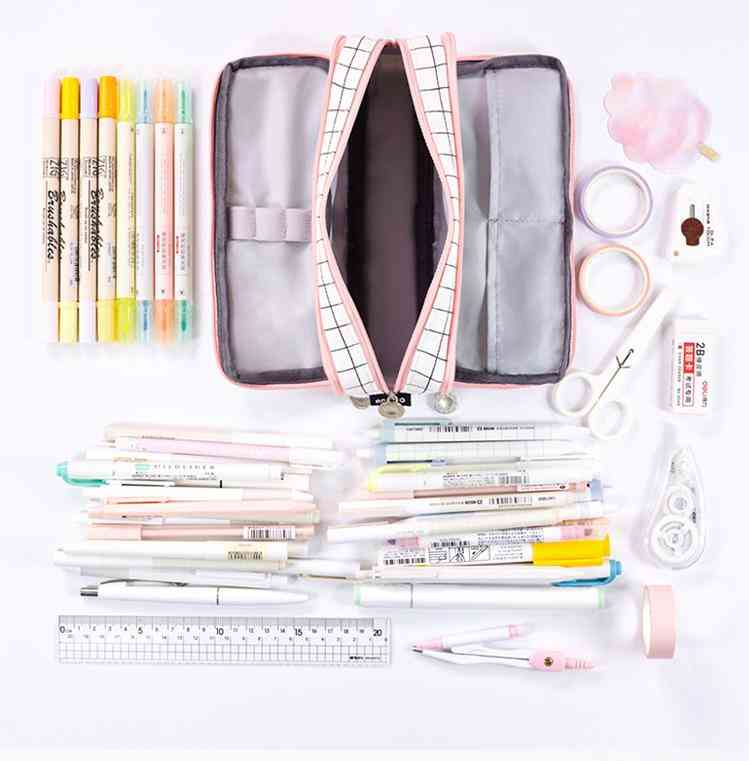Pernica velikog kapaciteta, školska torba od kawaii platnene školske olovke