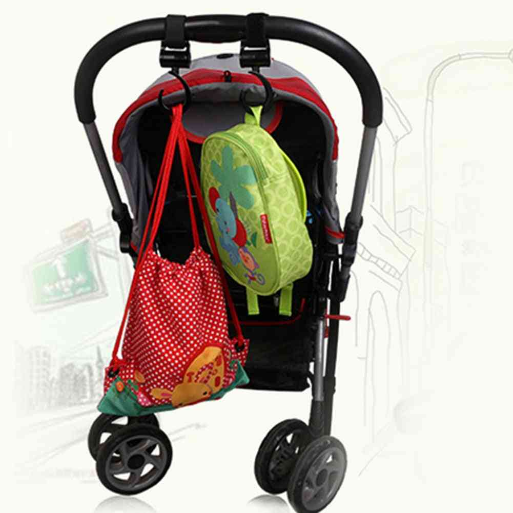 Ganchos para cochecito de bebé, cochecito giratorio 360 colgador de bolsa de pañales, accesorios para cochecito de equipo de actividad para niños y bebés -