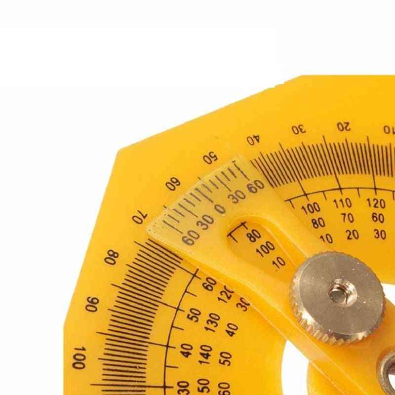 180 Degree Protractor-measure Arm Ruler Gauge Tool