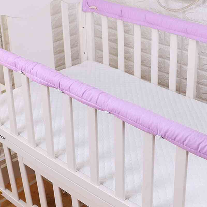 Plain Crib Bumper, Thickened Baby Bedside Protective Bar